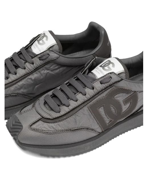 Dolce & Gabbana Gray Sports Shoes With Logo for men