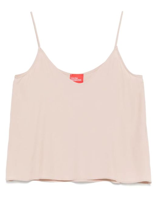 ..,merci ジョーゼット タンクトップ Pink