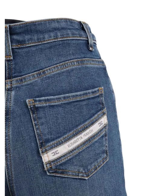 Elisabetta Franchi Blue Vintage Cotton Jeans