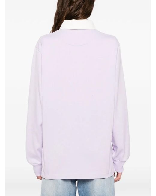 J.W. Anderson White Super Speed Polo Top
