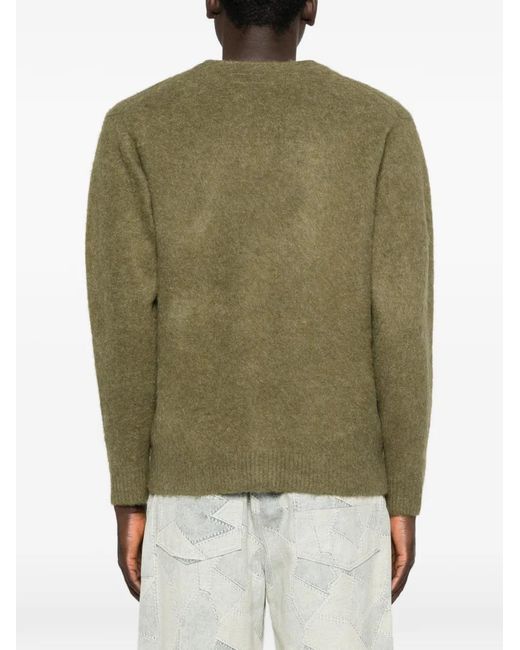 Neighborhood Green V-Neck Pocket Cardigan for men