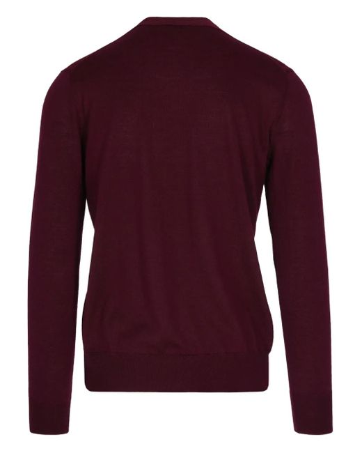 Paolo Pecora Red Wool Sweater for men