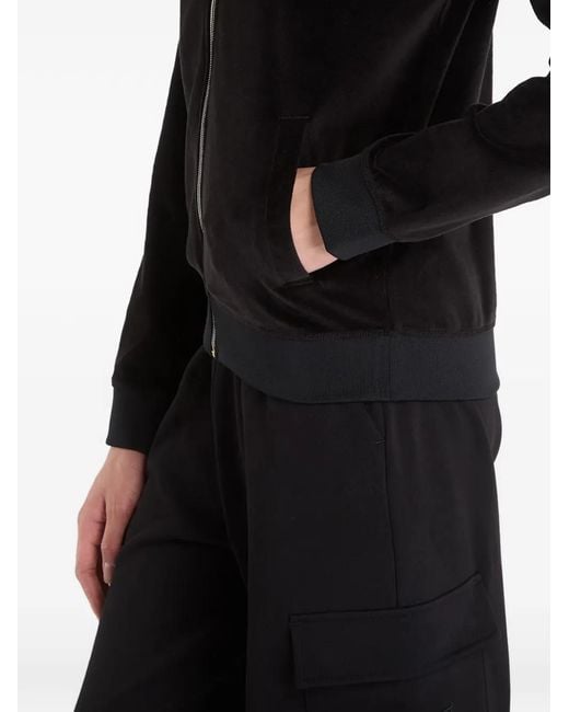 EA7 Sweater Met Rits in het Black
