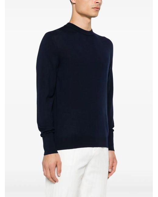 Eleventy Blue Wool Sweater for men