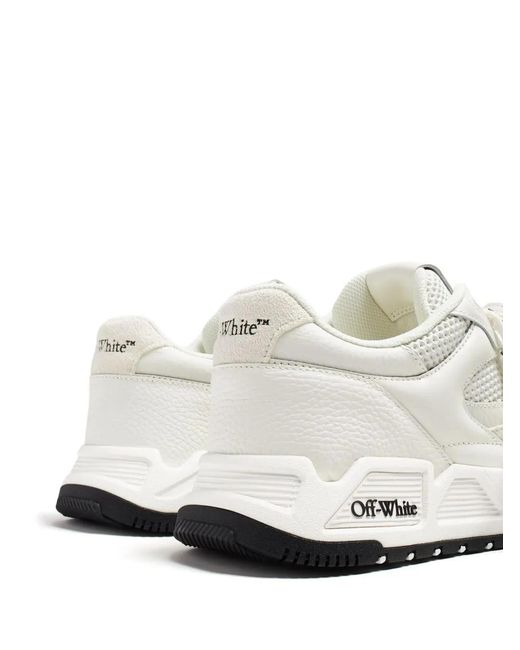 Off-White c/o Virgil Abloh White Off- Mesh Kick Off Sneakers for men