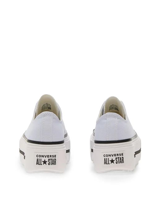 Converse White Lift Ox Double Stack Sneakers