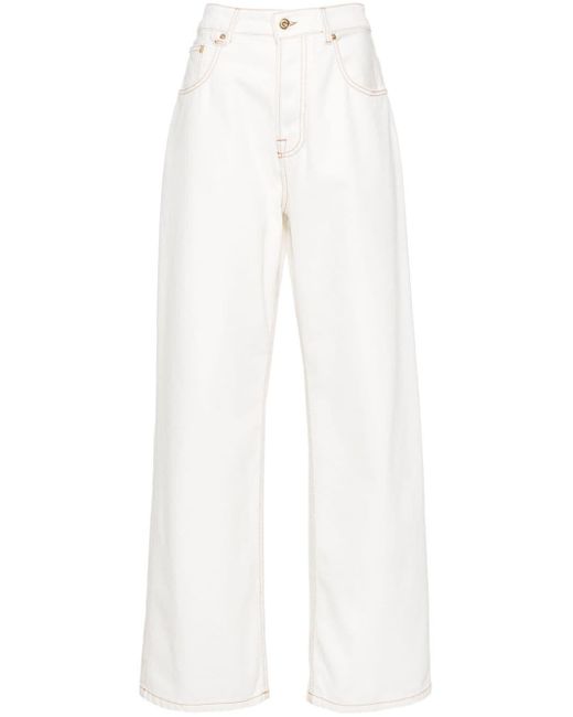 Jacquemus White Le De-Nimes Large Jeans