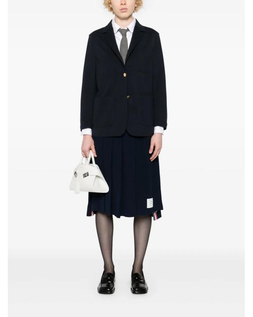 Thom Browne Black Wool Single-Breasted Blazer