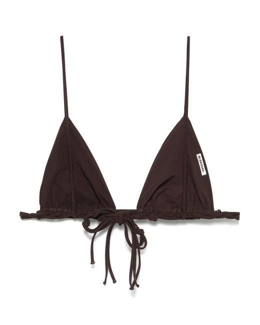 Jil Sander Brown Tangle Bikini Top