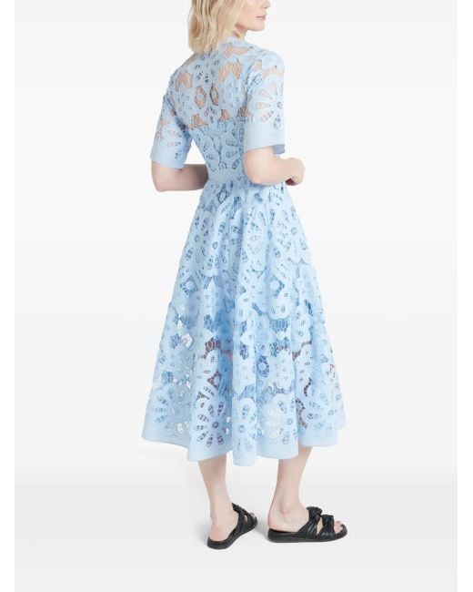 Temperley London Blue Guinevere Shirt Dress