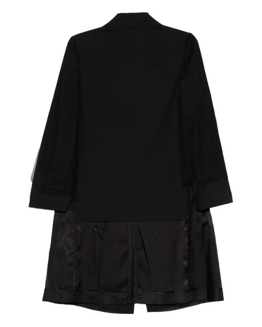 Undercover Black Single-Breasted Coat