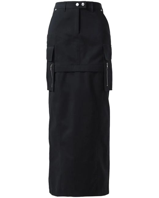 SRVC Studio Black Uma Maxi Skirt