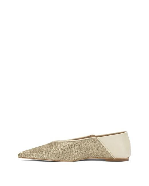 Ammb Milano Natural Pointed-Toe Ballet Flats