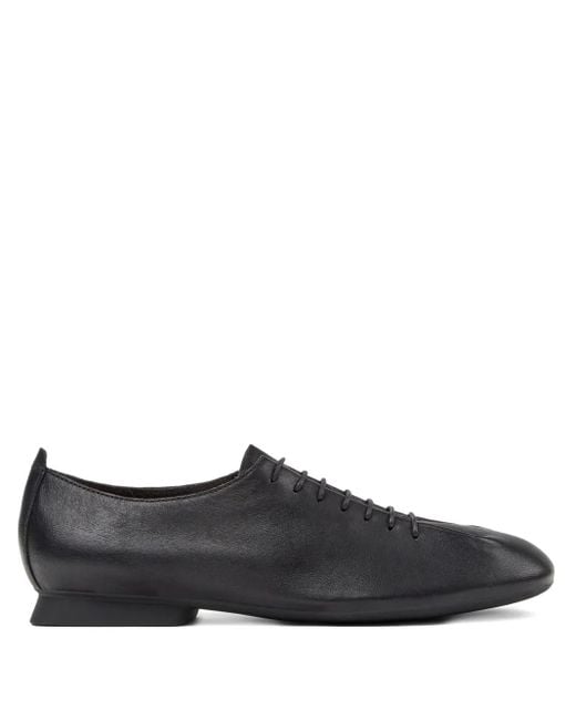 Camper Black Casi Myra Lace-Up Leather Flats