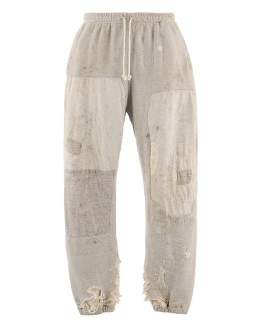 SAINT Mxxxxxx Gray Pantalon À Patchs for men