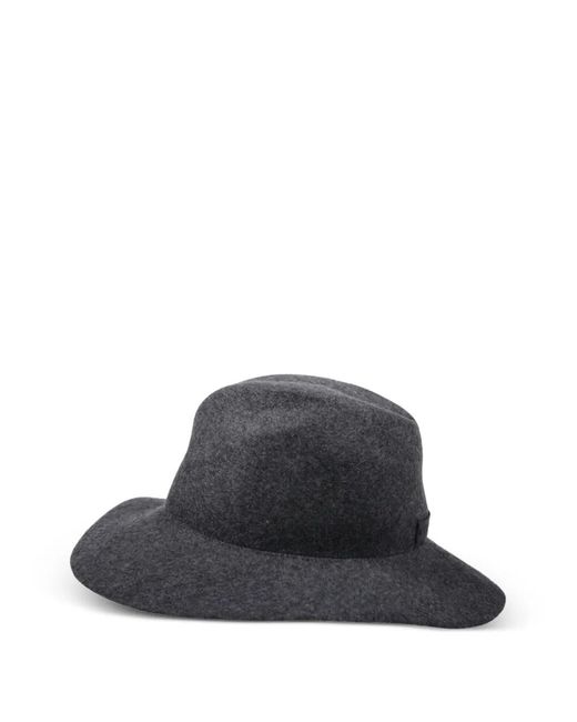 Catarzi Blue Logo-Patch Wide-Brim Hat