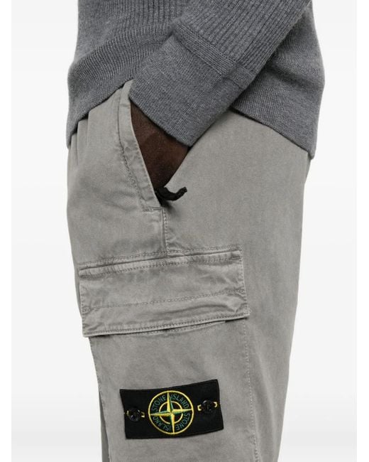 Stone Island Gray Trousers for men