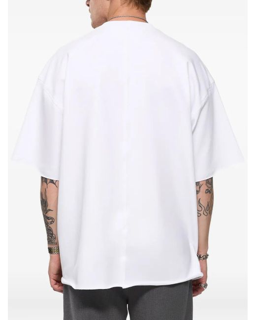 Hamza White Serenity Graphic T-Shirt for men