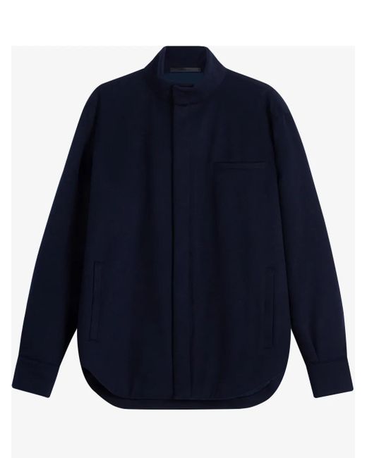 メンズ Giorgio Armani Concealed-fastening Shirt Blue