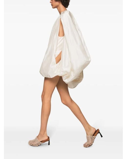 Stella McCartney Bubble ケープスタイル ミニドレス White