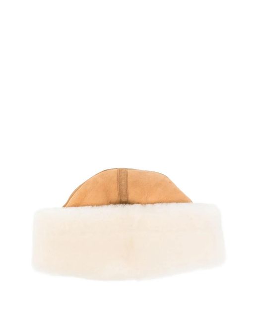 Totême White Shearling Hat