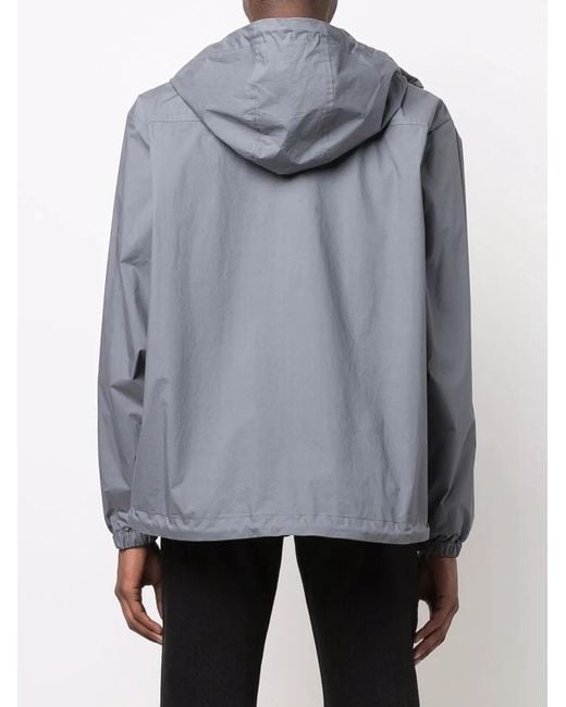 DSquared² Blue Logo-Print Hooded Jacket for men