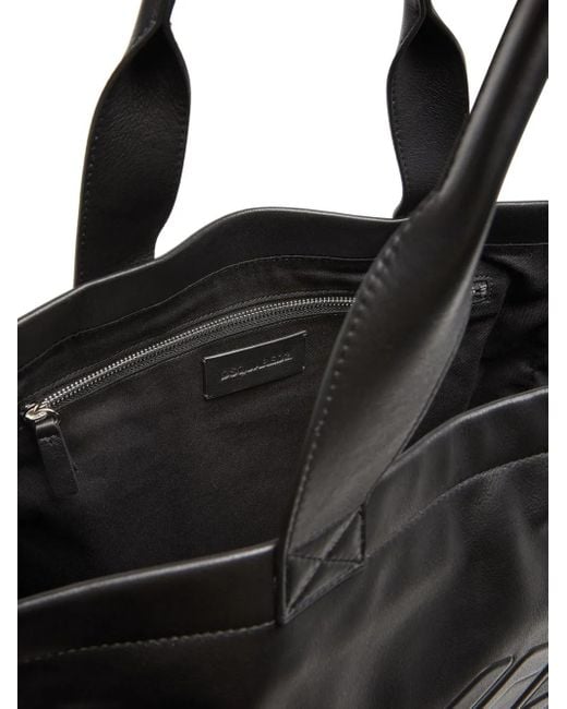 DSquared² Black Tote Bag Mit Icon-Prägung