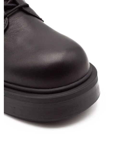 Vic Matié Black Lace-Up Platform Boots