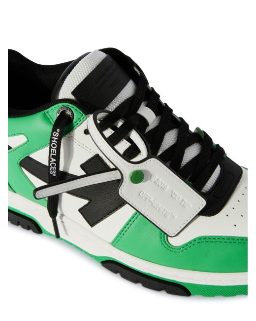 Off-White c/o Virgil Abloh Out of Office OOO Sneakers in Green für Herren