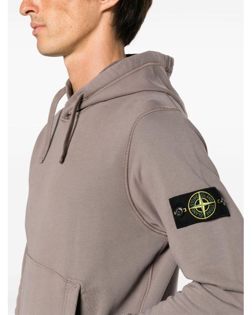Stone Island Gray Sweatshirt With Patch for men