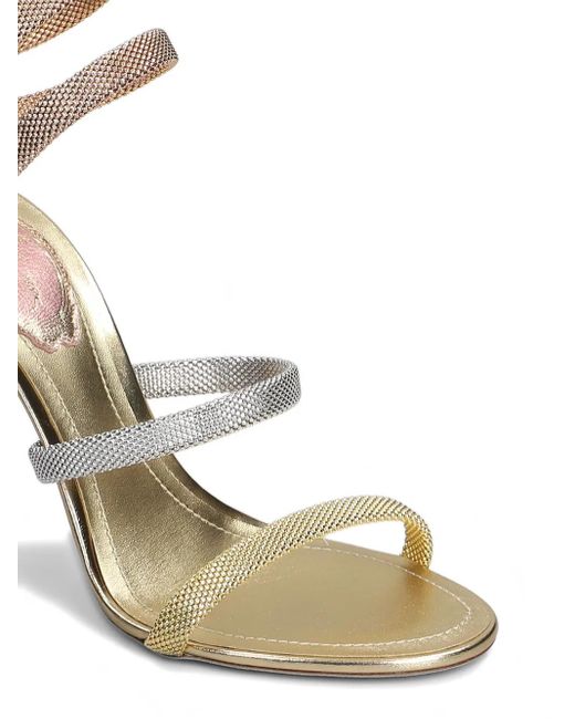 Sandali Trigold 105Mm di Rene Caovilla in White