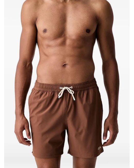 Mc2 Saint Barth Blue Drawstring-Waist Swim Shorts for men