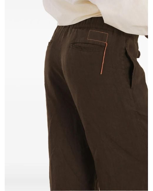 Fortela Brown Jaleh Drawstring Trousers
