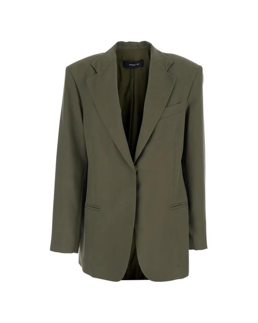 FEDERICA TOSI Green Notched Blazer