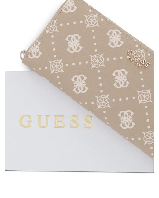 Guess Gray Carrie 4G-Monogram Wallet