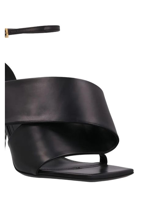 Givenchy Black 100Mm Wrapped Ankle-Strap Sandals