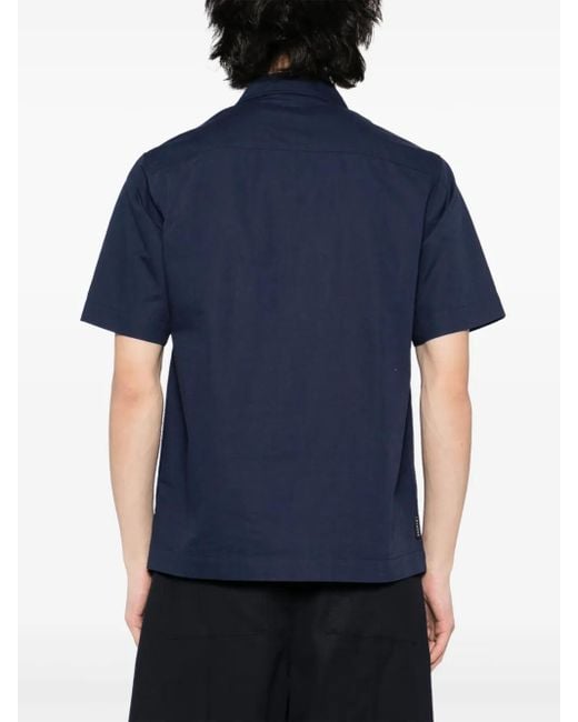 SPORT b. by agnès b. Blue Vocation Short-Sleeves Shirt for men
