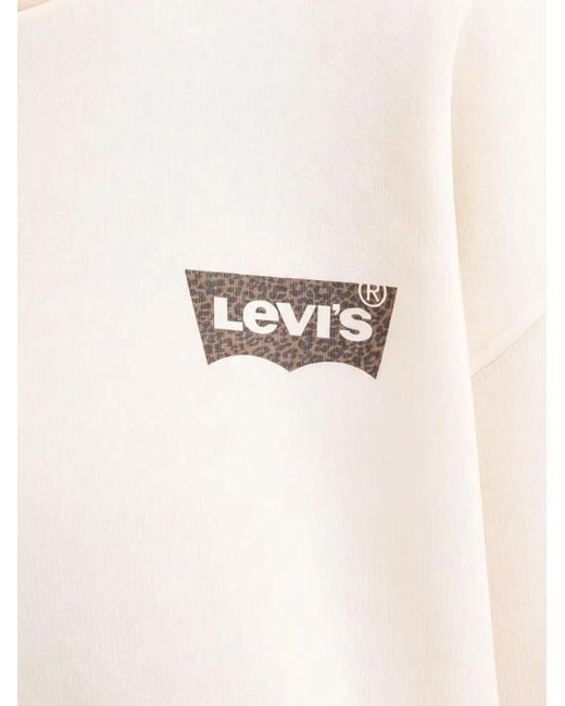 Levi's Natural Logo-Print Hoodie