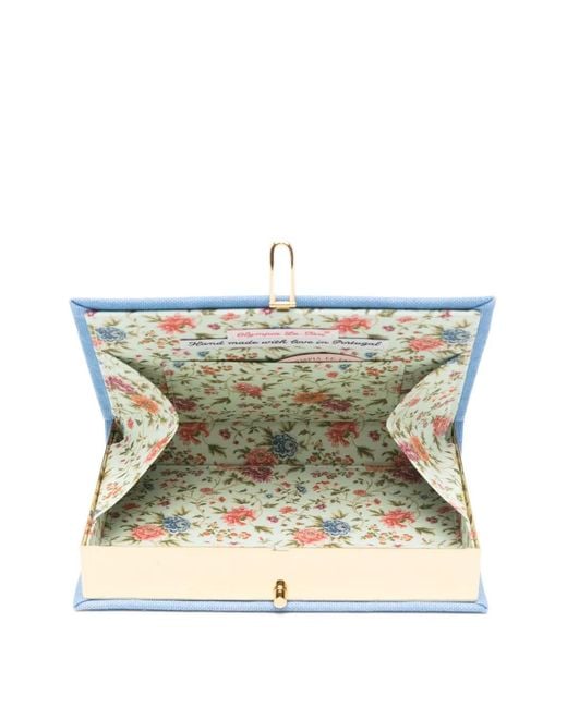 Olympia Le-Tan Blue Les Inséparables Parables Embroidered Clutch Bags