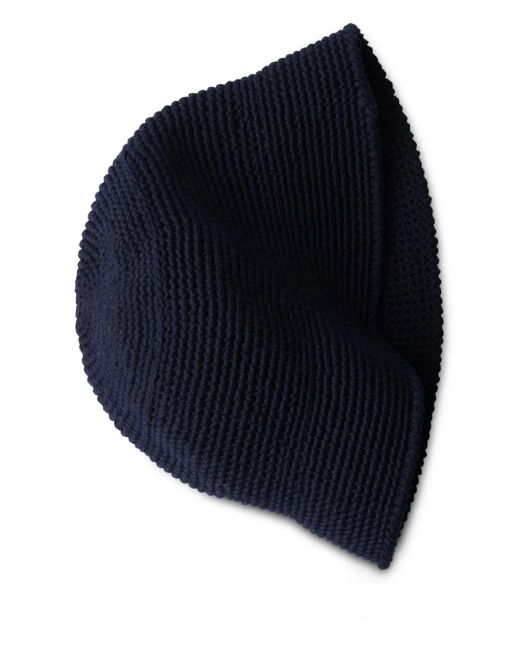 Prada Blue Crochet Bucket Hat