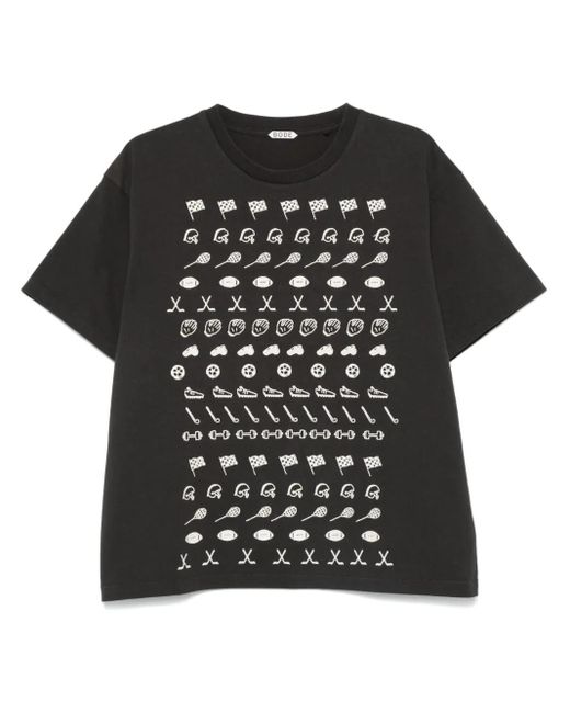 メンズ Bode エンブロイダリー Tシャツ Black