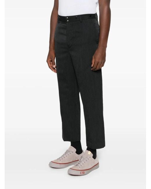 Visvim Black Pastoral Pinstripe Trousers for men