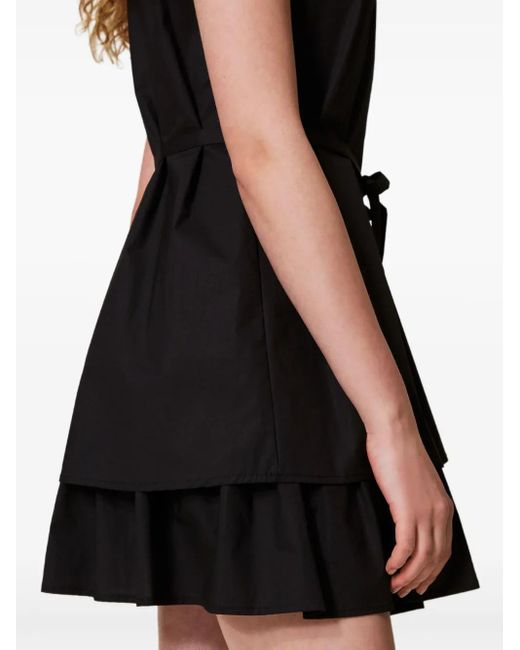 Vestido Con Cinturón Twinset de color Black