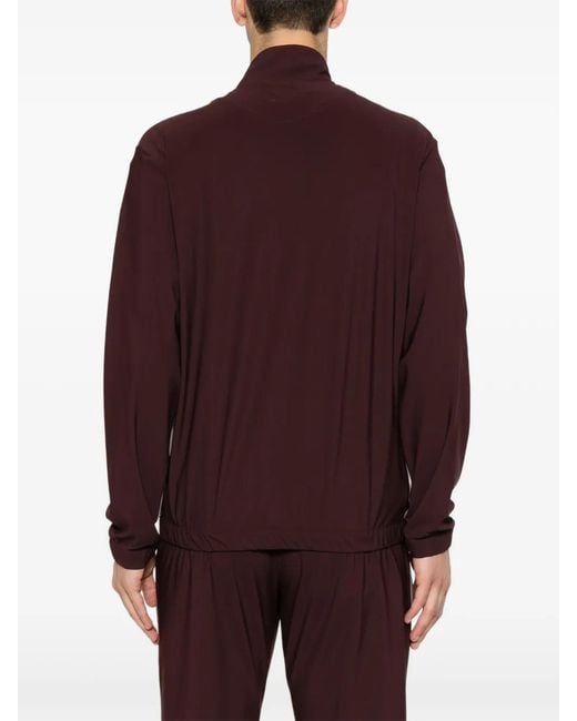 Eleventy Purple Elasticated-Waist Track Jacket for men