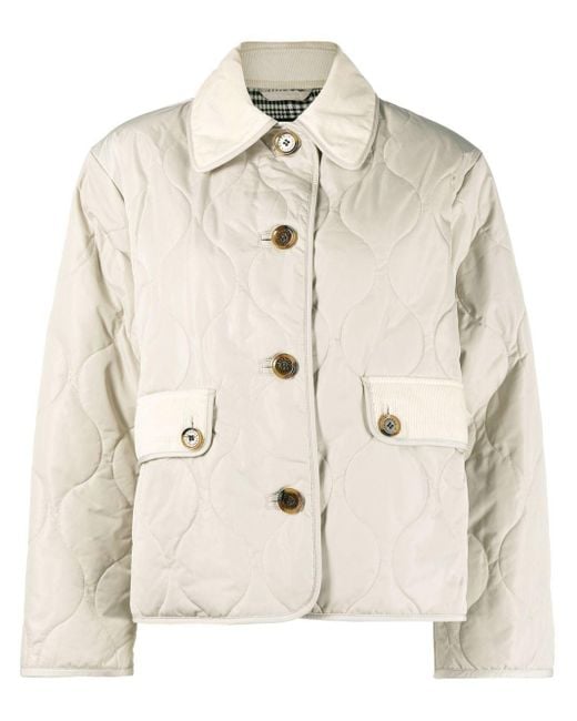 Barbour X Alexa Chung Bonnie Quilted Jacket in Natural Lyst Australia