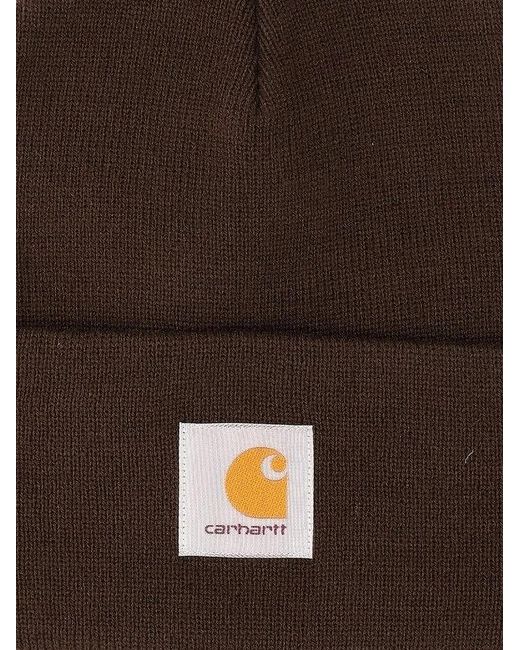 Carhartt Brown Bonnet Watch À Patch Logo