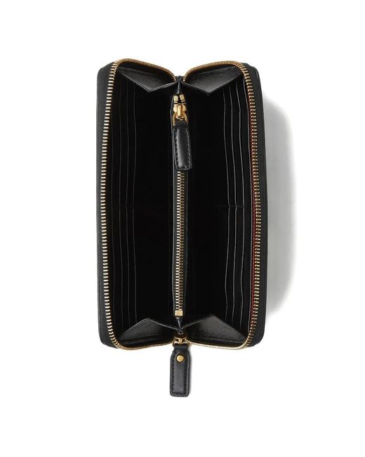 Versace Black Emblème Leather Wallet