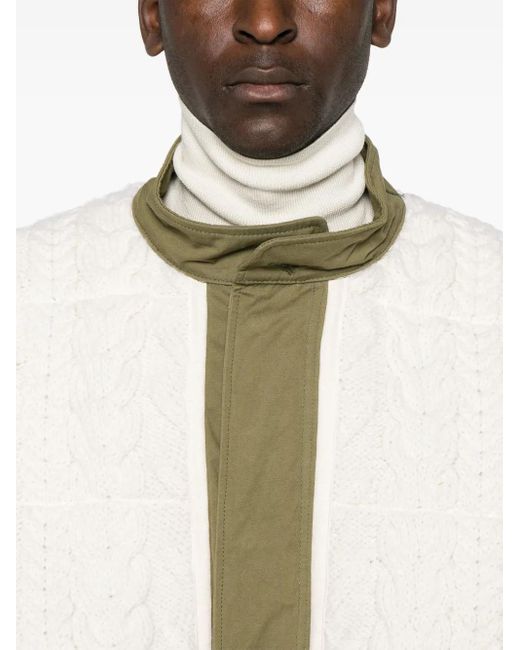 Junya Watanabe Green X Richmond Knitwear Panelled Parka for men