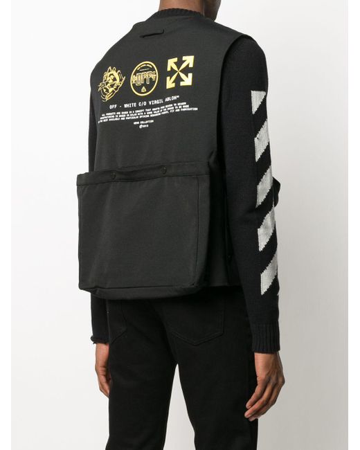 off white utility vest