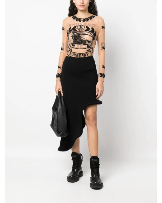 Burberry White Logo Bodysuit